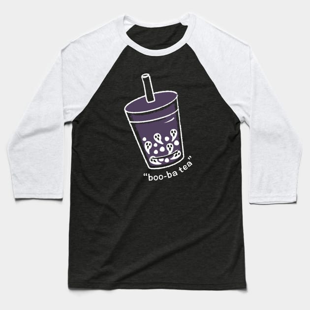 Boo-Ba Tea Baseball T-Shirt by ryandraws_stuff